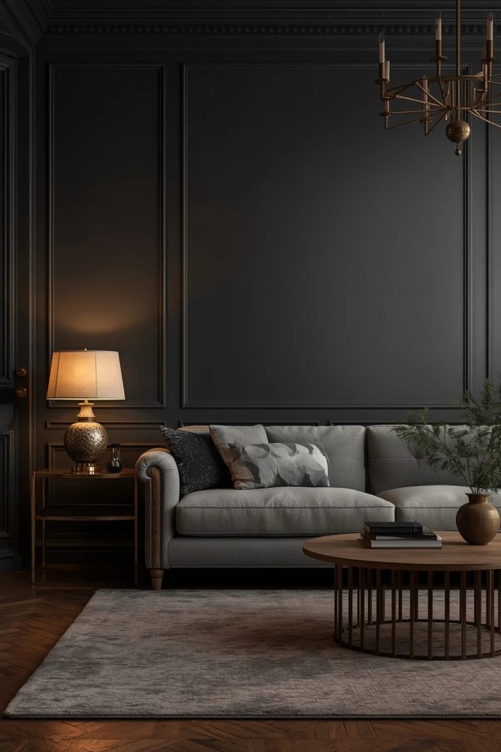 2. The Moody Charcoal Lounge