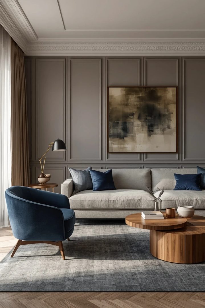 6. The Grey and Navy Lounge