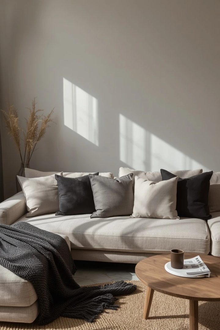 9. The Tonal Grey Monochrome Lounge