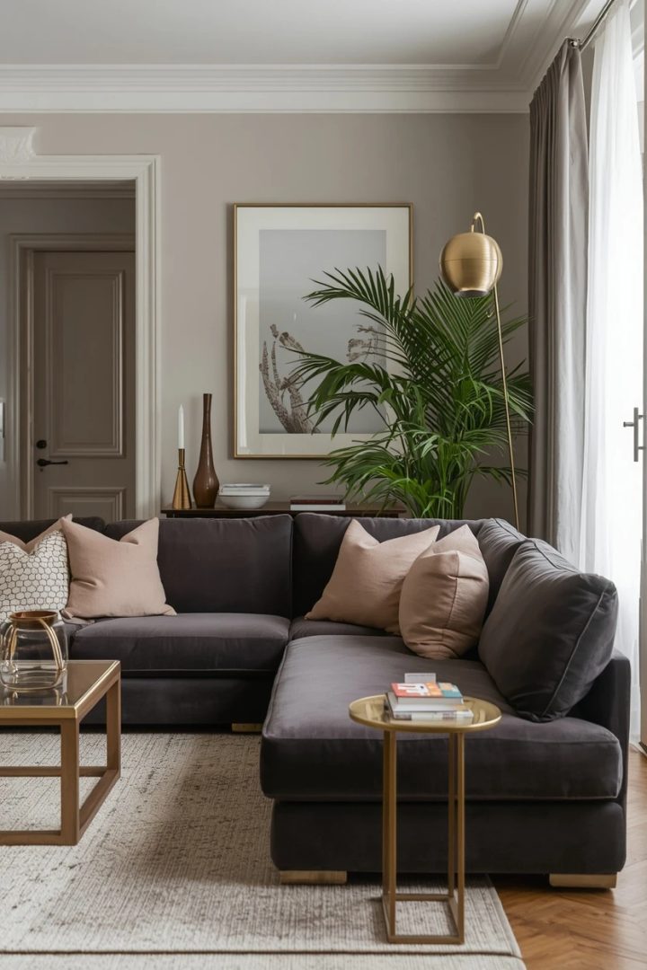 12. The Grey Velvet Statement Lounge