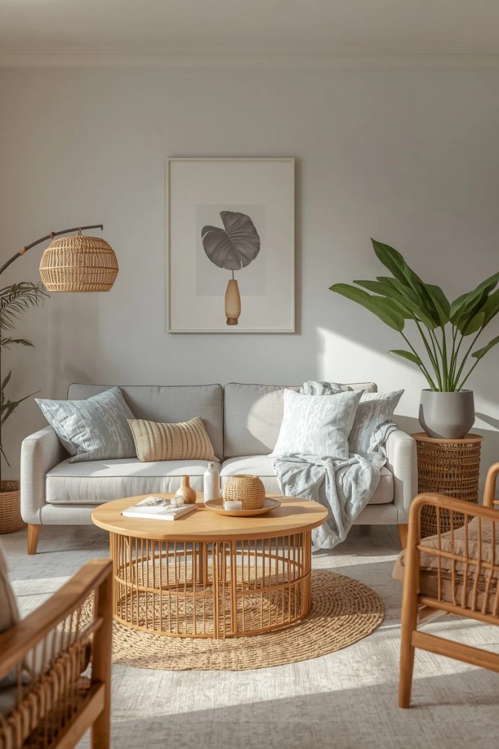 20. The Grey and Soft Blue Lounge