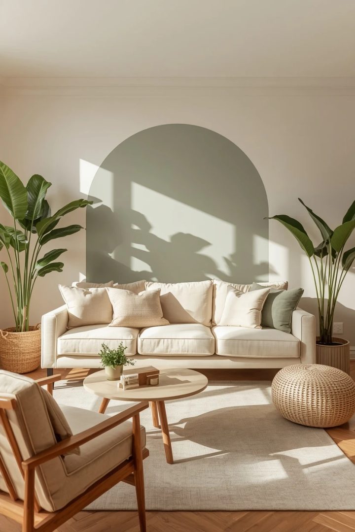 1. The Sage Green and Cream Lounge