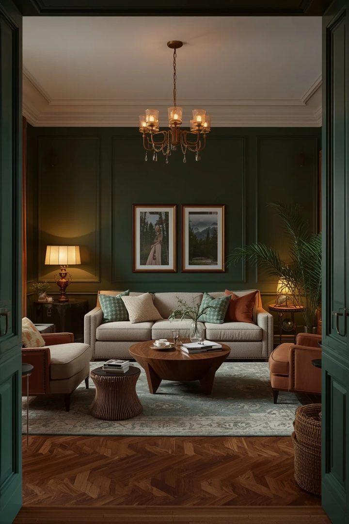4. The Forest Green Moody Lounge
