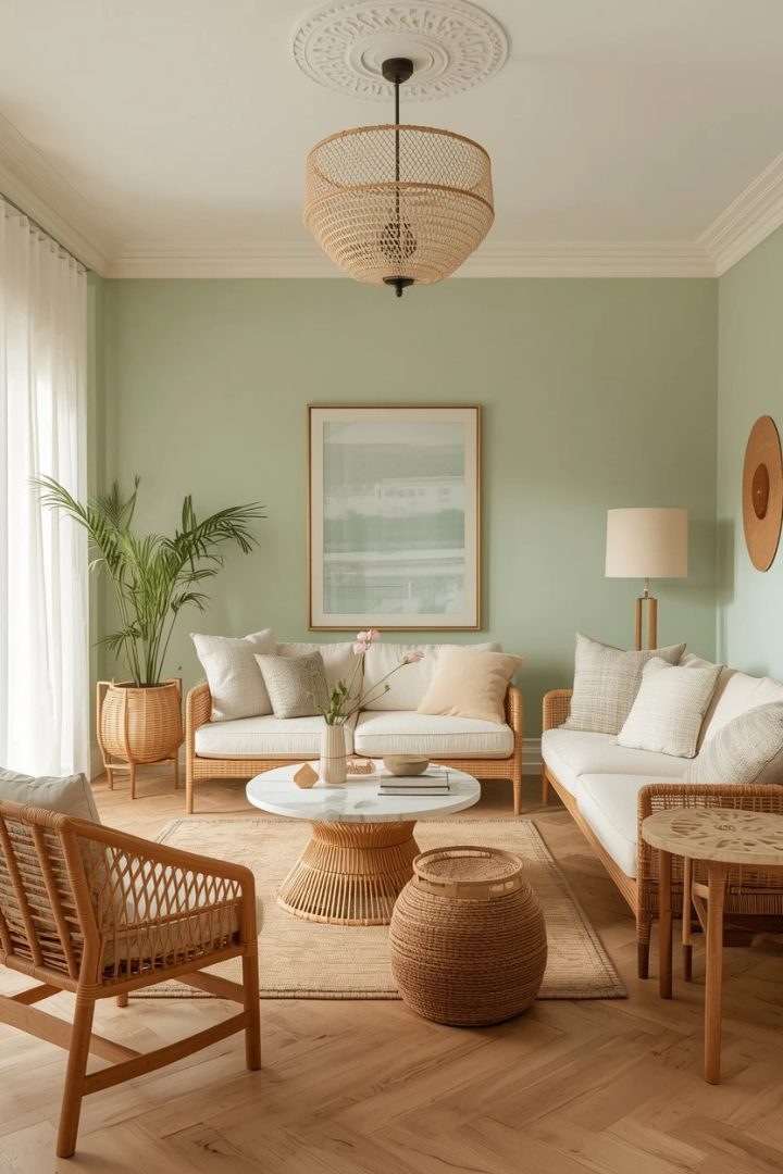 6. The Soft Mint Green Lounge