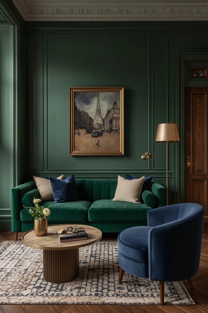 9. The Green and Navy Lounge