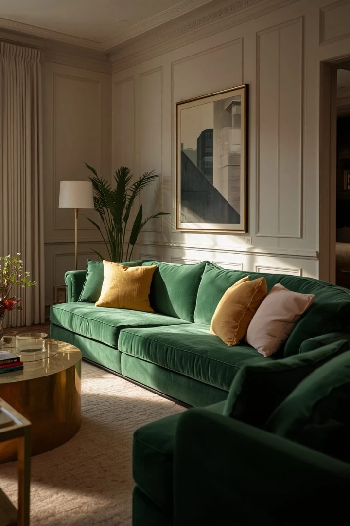 10. The Green Velvet Statement Lounge