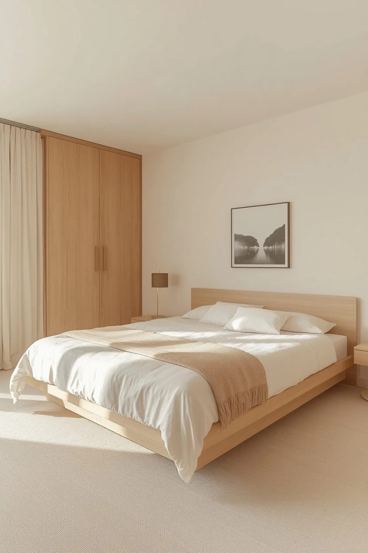 2. The Warm Minimalist Bedroom