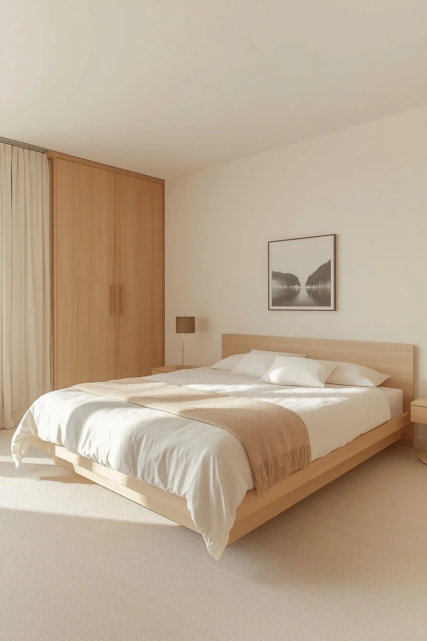 2. The Warm Minimalist Bedroom