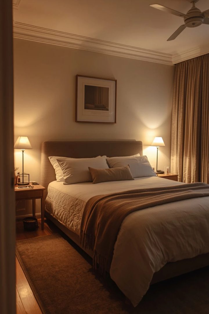 18. The Layered-Lighting Bedroom