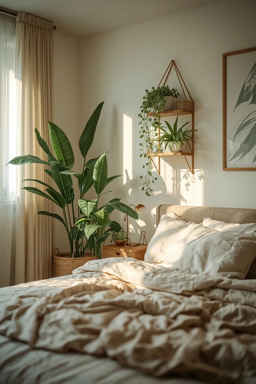 19. The Plant-Filled Bedroom