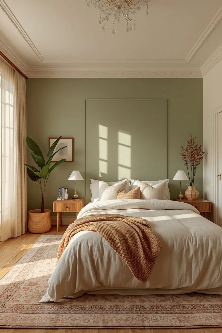 1. Sage Green and Cream