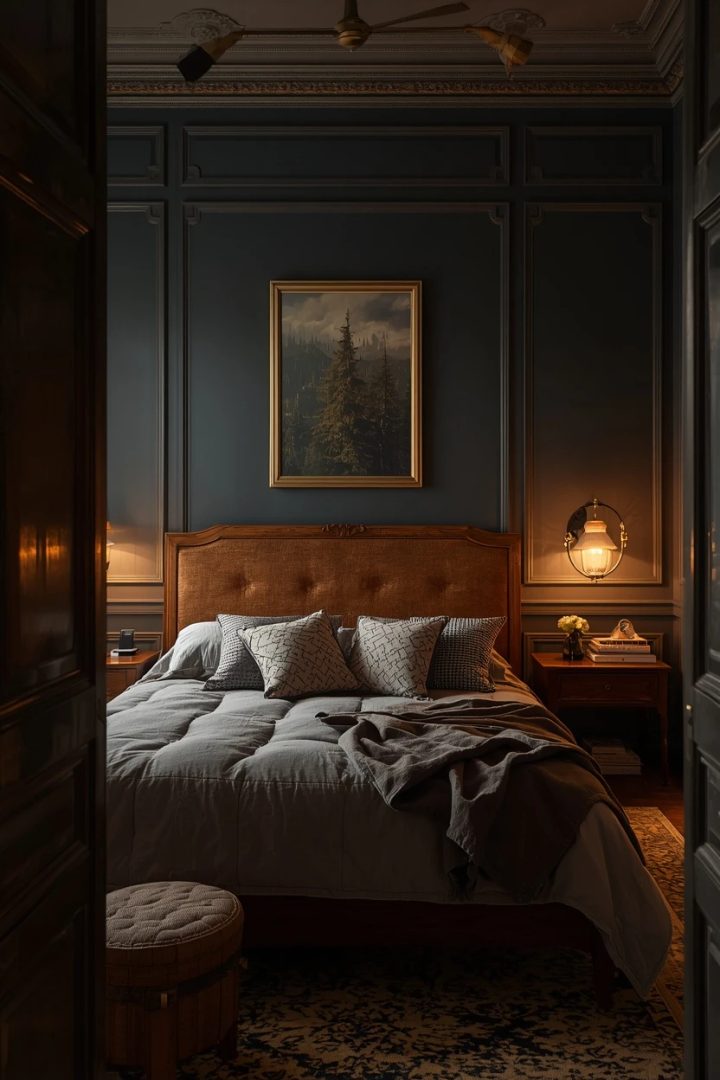 5. Charcoal and Warm Wood