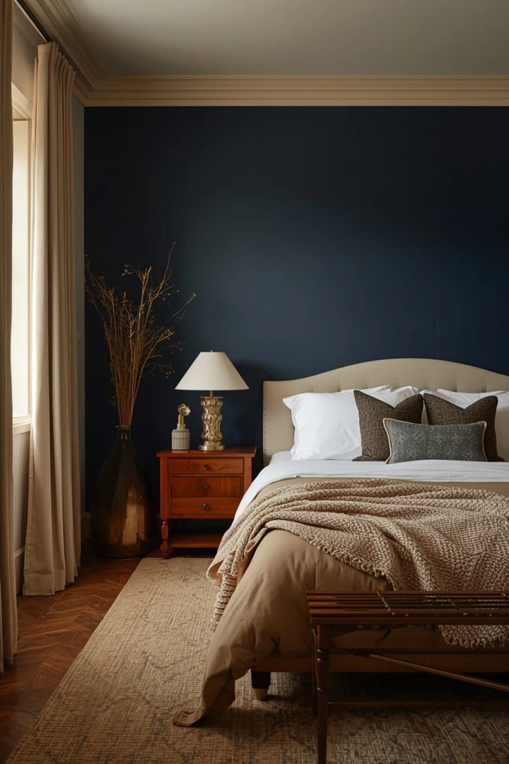 6. Navy and Cream