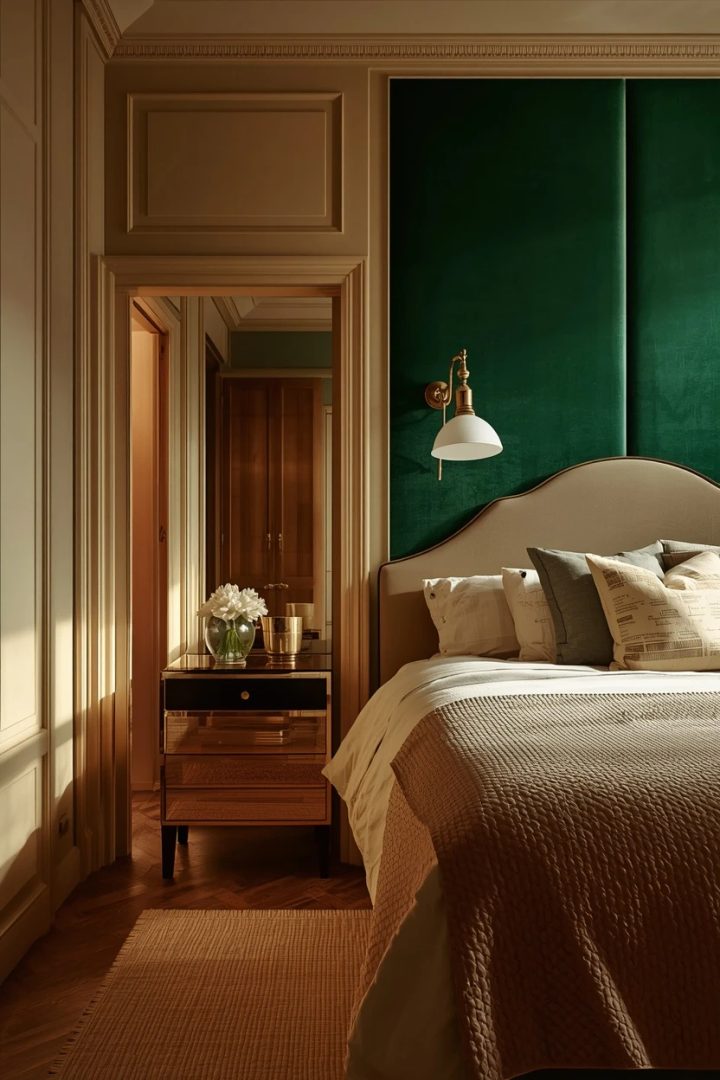 13. Emerald Green and Brass