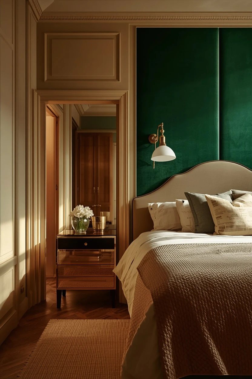 13. Emerald Green and Brass