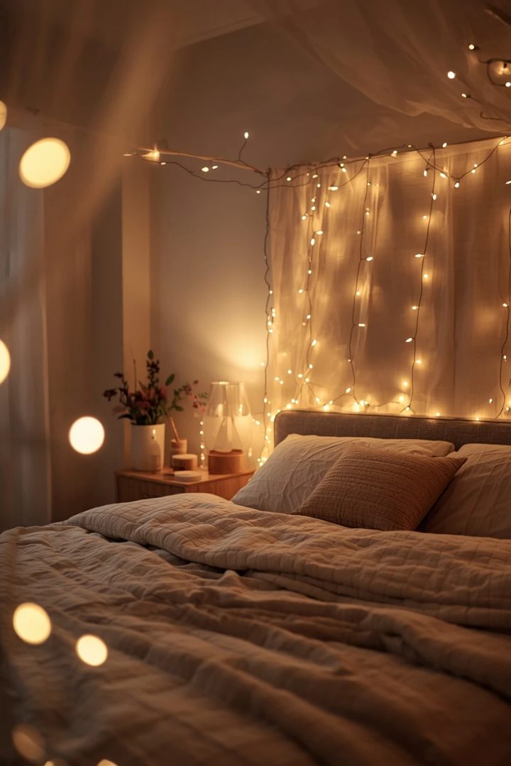 8. The Fairy-Light Bedroom