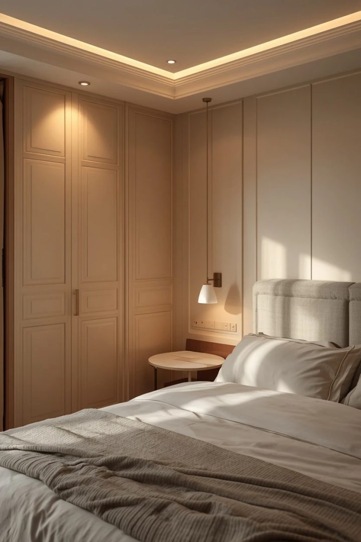 18. The Closet and Task Lighting Bedroom