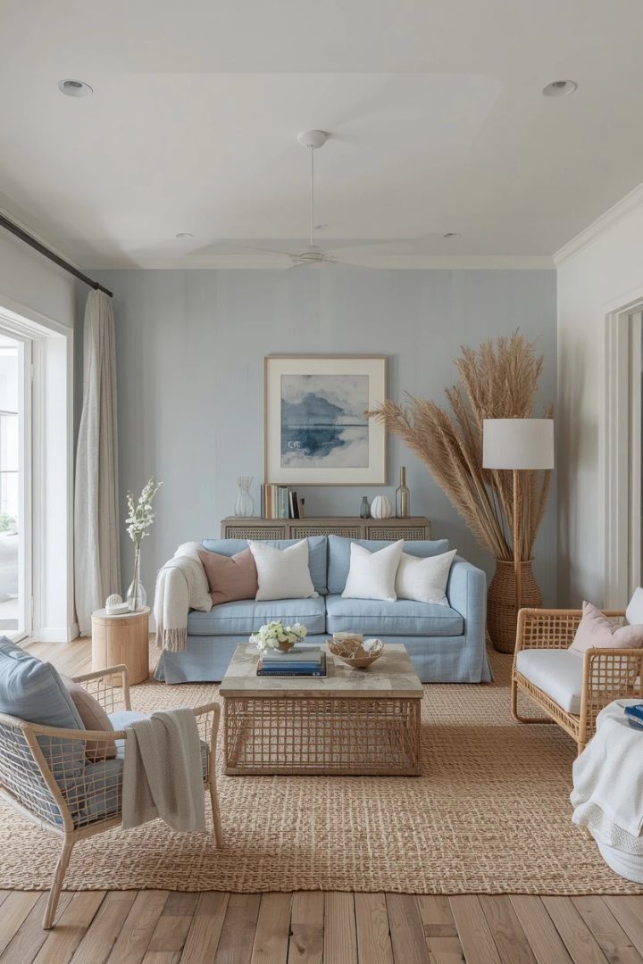 5. The Coastal Blue Living Room