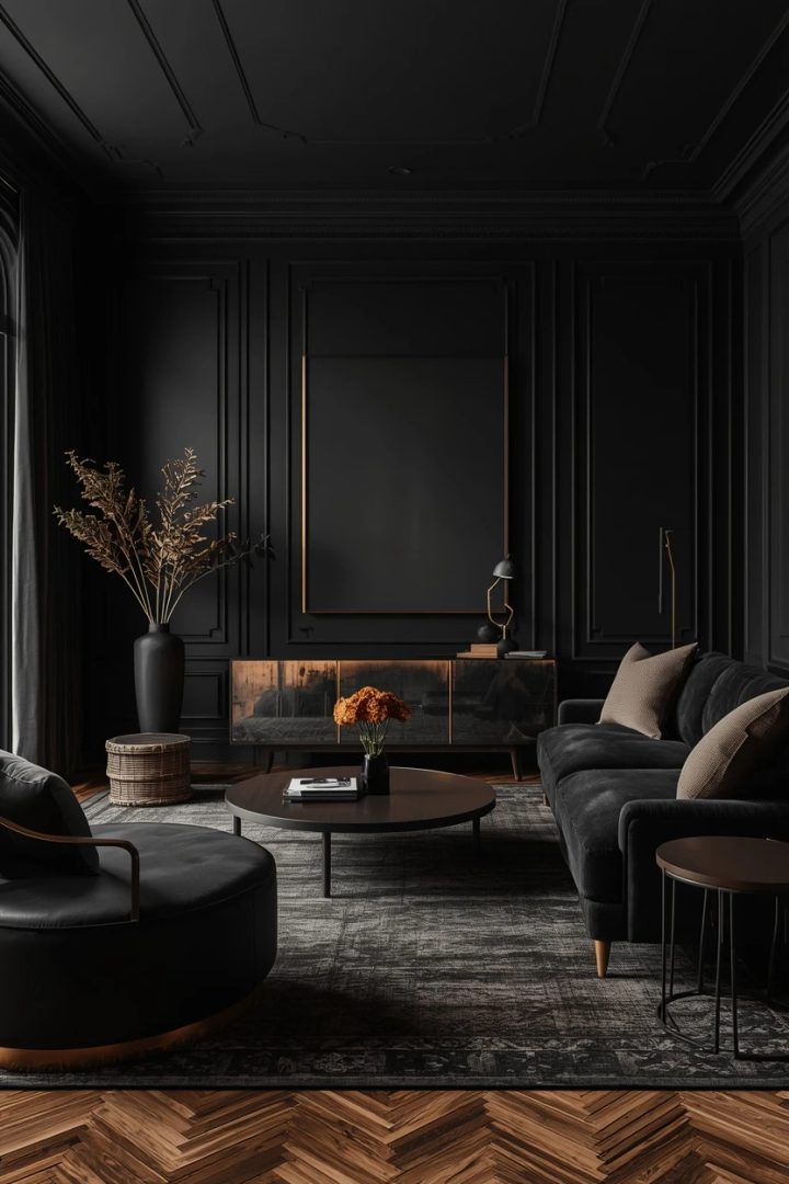 18. The Complete Black Living Room
