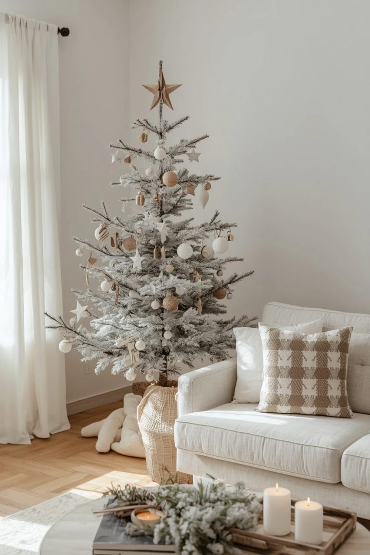 2. The Scandi Neutral Christmas Living Room