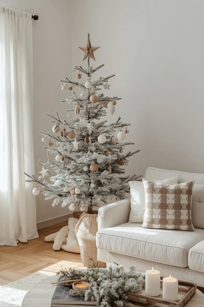 2. The Scandi Neutral Christmas Living Room