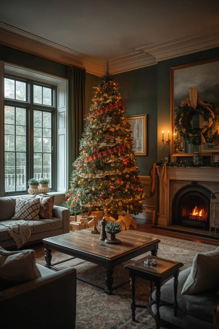 3. The Statement Christmas Tree Living Room