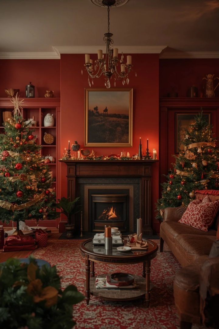 16. The Vintage Christmas Living Room