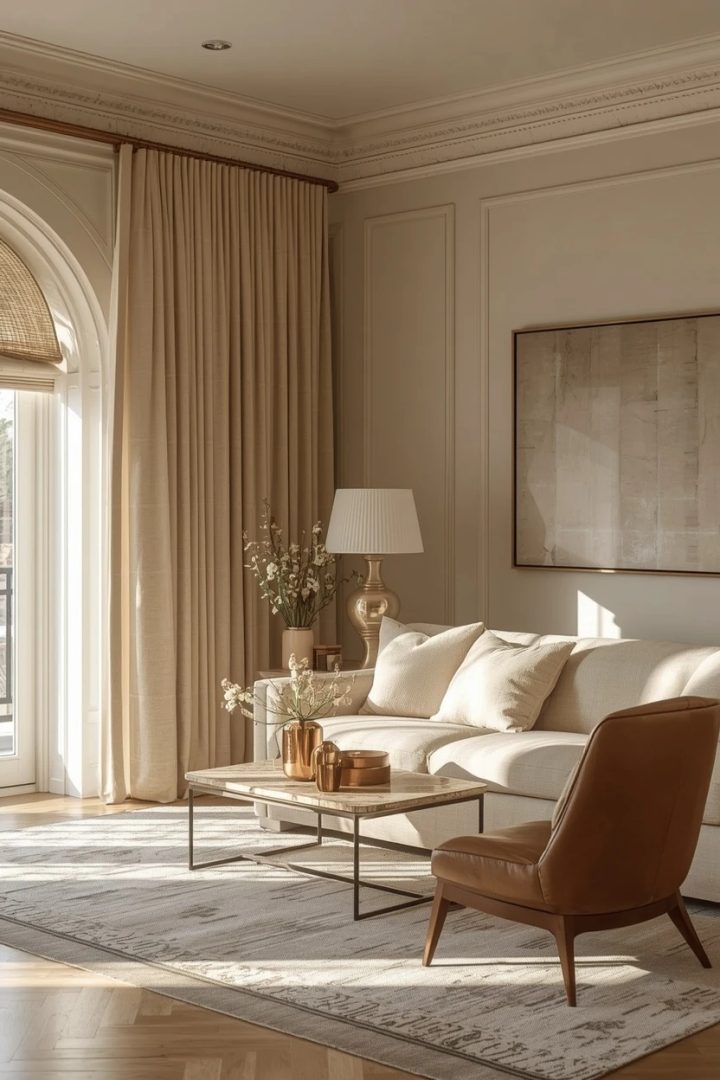 12. The Drapery-and-Blind Living Room
