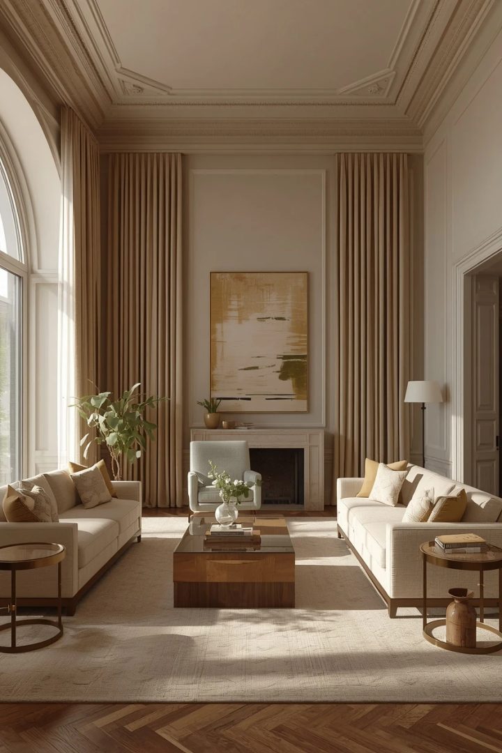 17. The Floor-to-Ceiling Drama Living Room