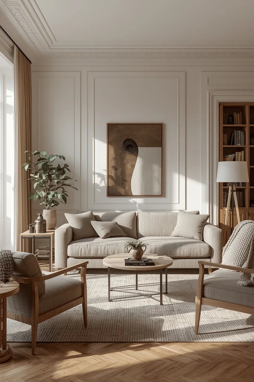 7. The Monochrome Grey Settee Living Room