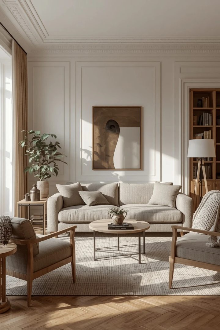 7. The Monochrome Grey Settee Living Room