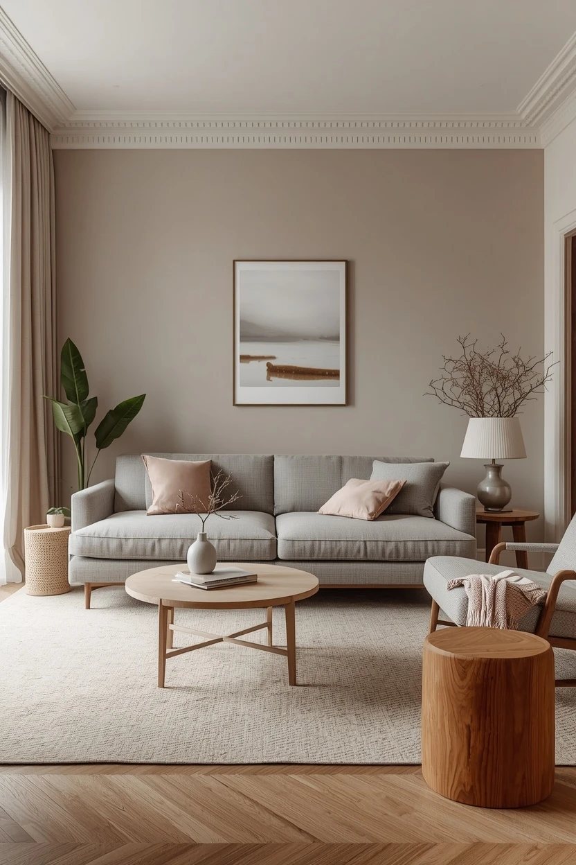 9. The Cozy Warm Grey Settee Living Room