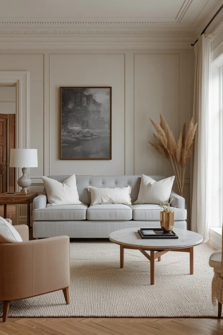 10. The Coastal Grey Settee Living Room