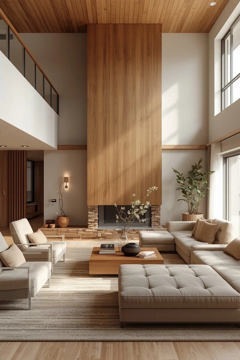 1. The Zoned Large Living Room