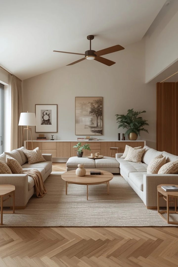 3. The Two-Sofa Symmetry Large Living Room