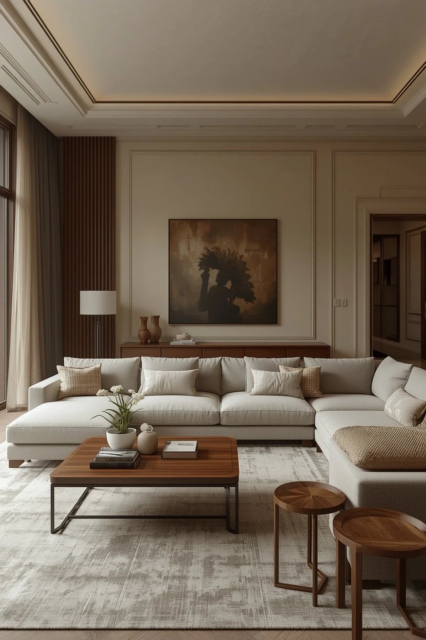 11. The Console and Sofa-Back Large Living Room