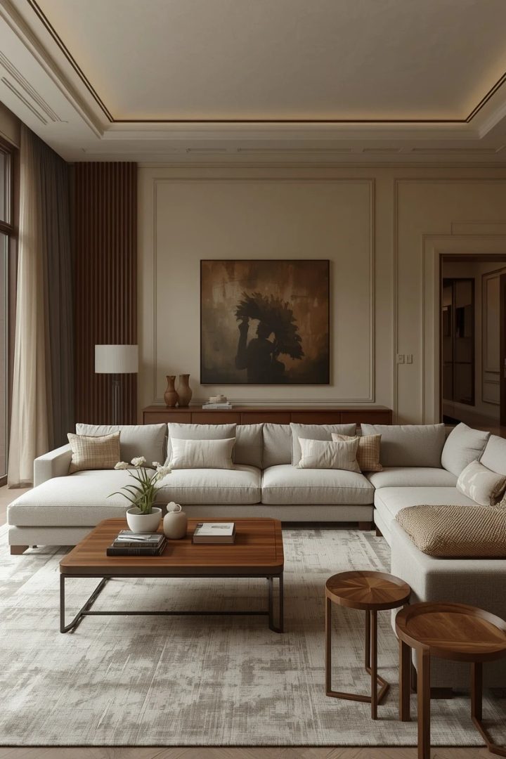 11. The Console and Sofa-Back Large Living Room