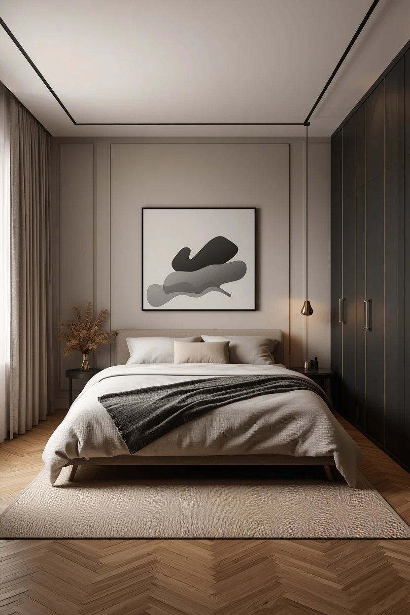 3. The Minimalist Modern Bedroom