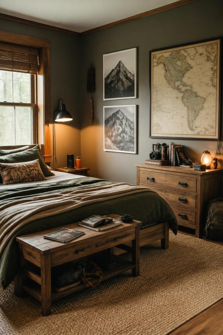 15. The Adventure and Outdoors Bedroom