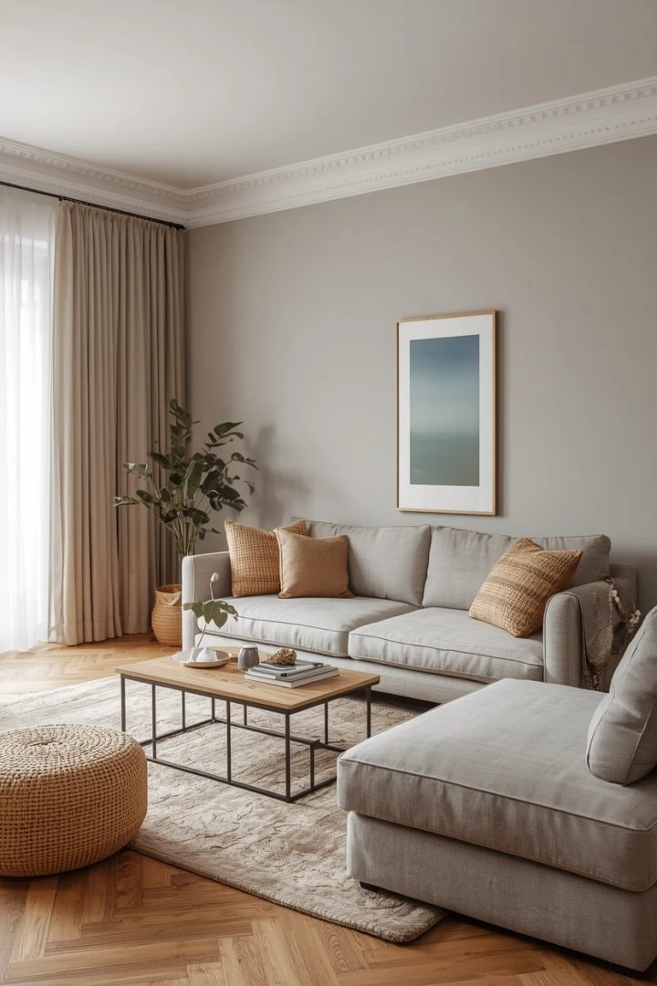 6. The Soft Gray Living Room