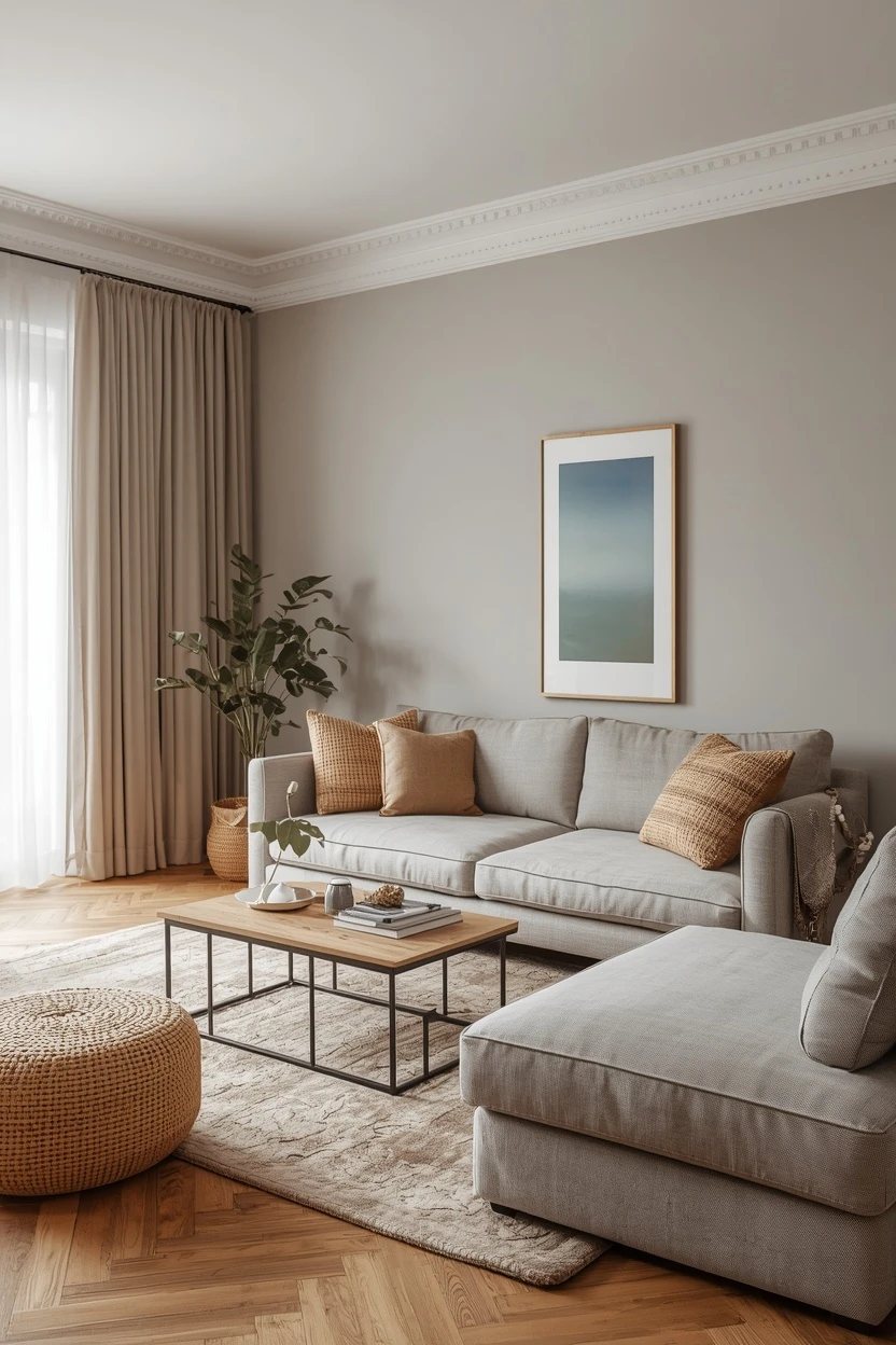 6. The Soft Gray Living Room