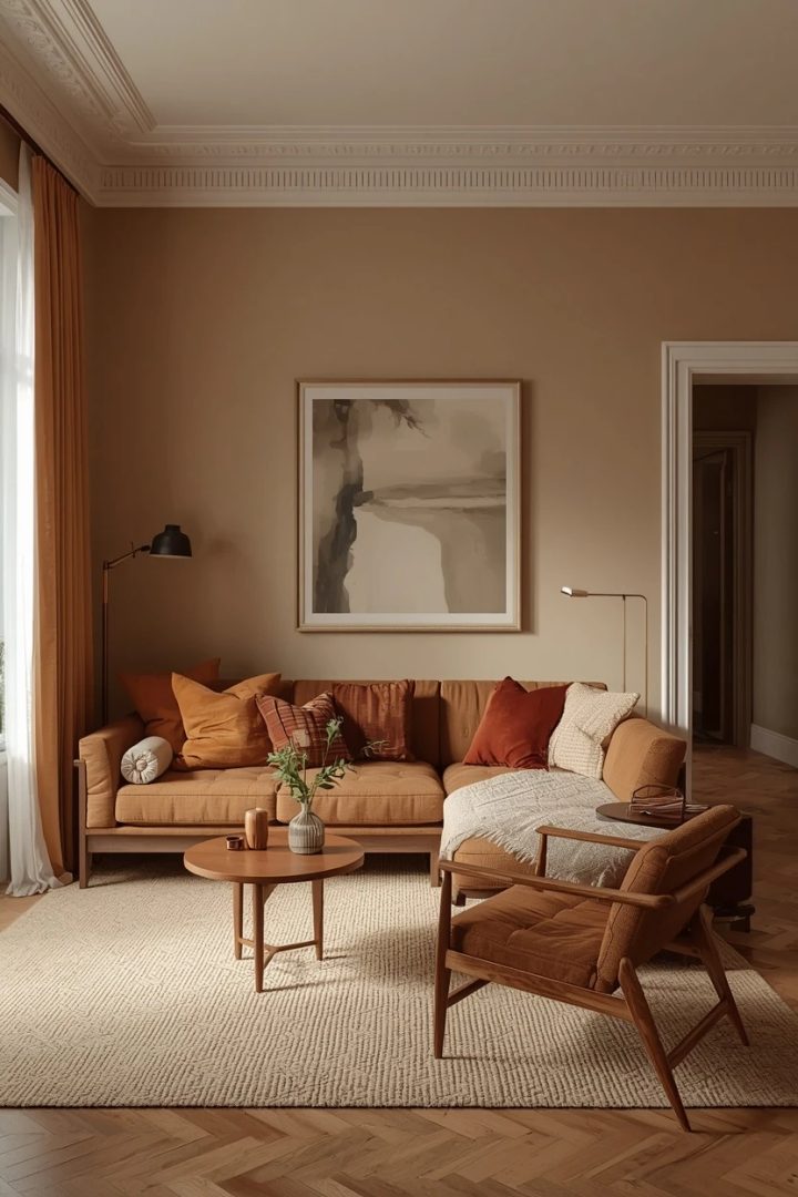 8. The Jewel-Tone Living Room