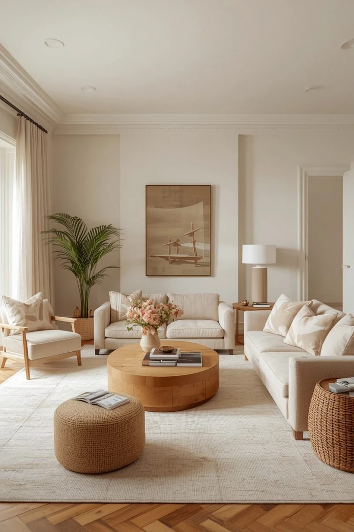 11. The Warm White Living Room