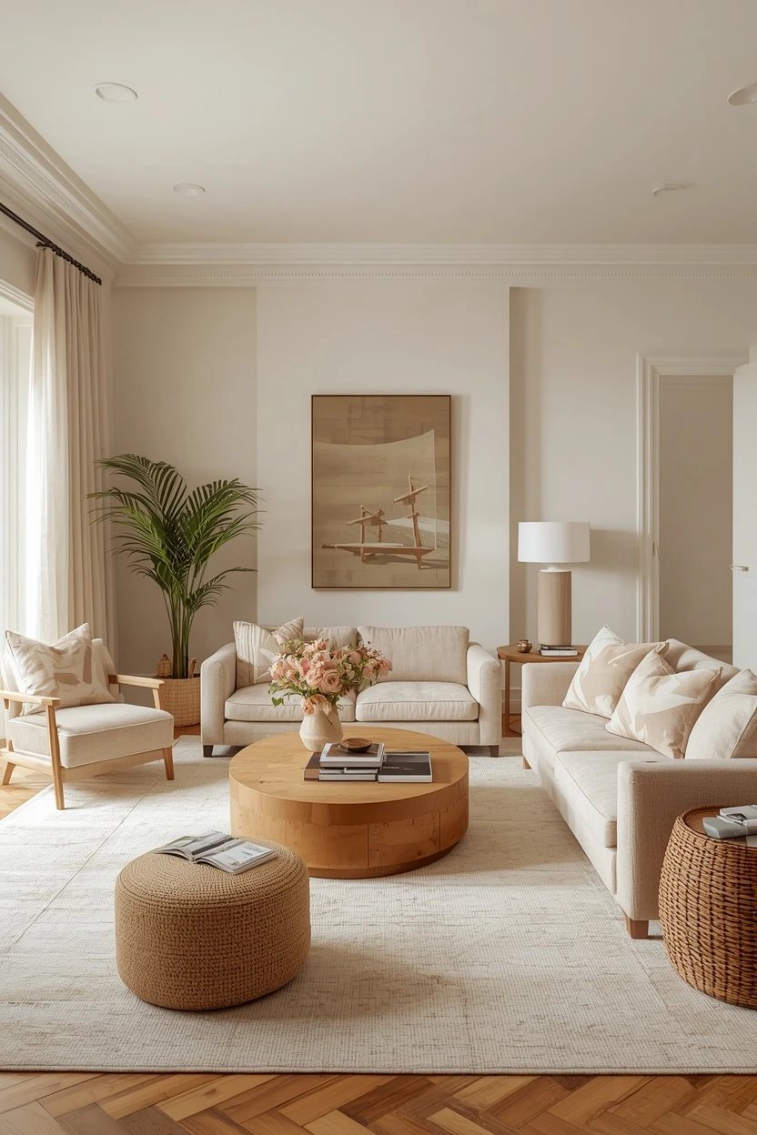 11. The Warm White Living Room