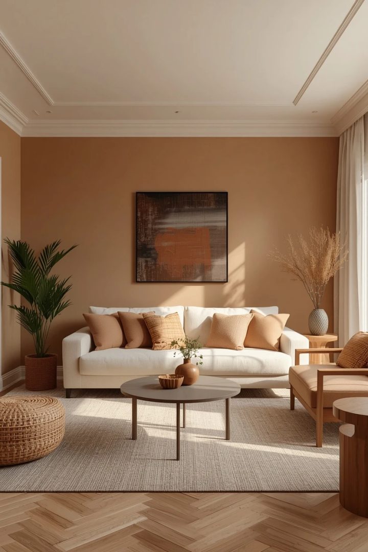 12. The Two-Tone Living Room