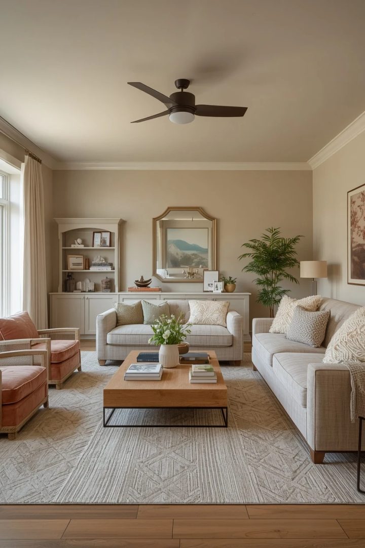 15. The Coastal Palette Living Room