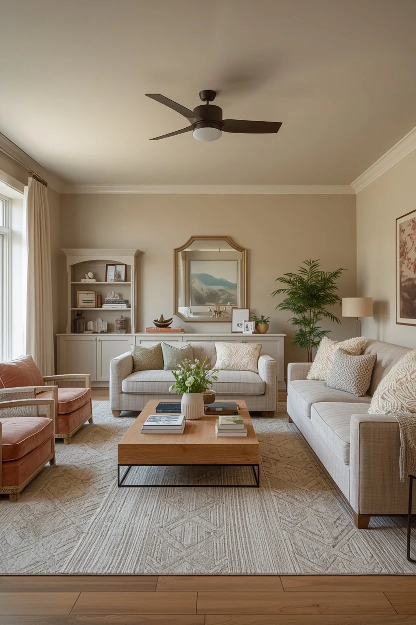 15. The Coastal Palette Living Room