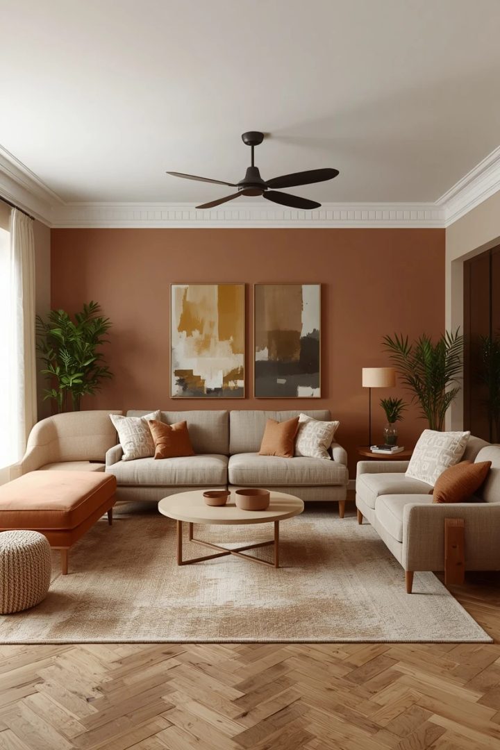 17. The Tonal Layered Living Room