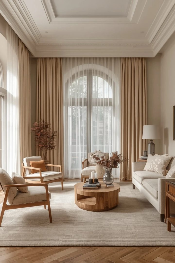 3. The Layered Sheer Living Room