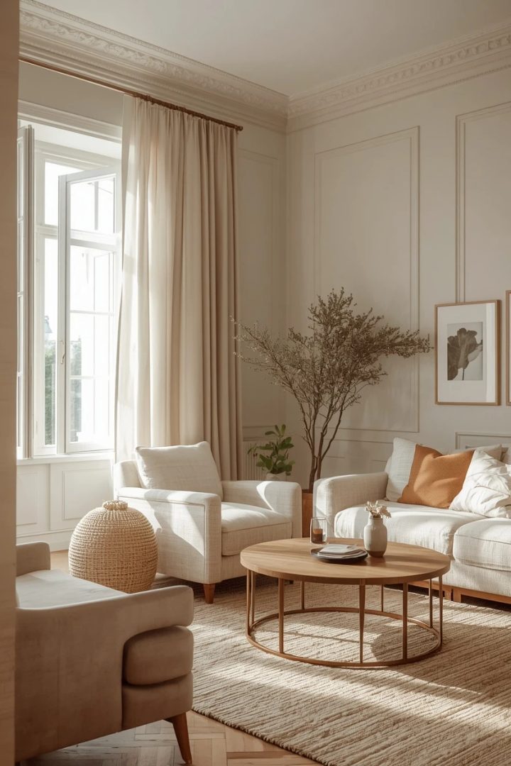 4. The Neutral Linen Living Room